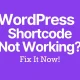 wordpress-shortcode-not-working